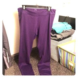 Purple workout leggings